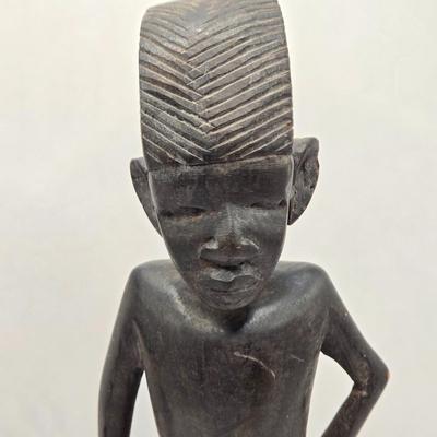 LOT 217F: Vintage African Wood Carvings of Men and Women