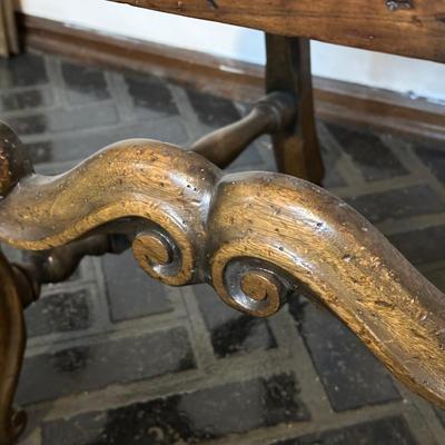 LOT 241K: Antique William & Mary Style Chair w/ Cane Back and Seat