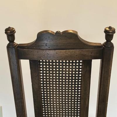 LOT 241K: Antique William & Mary Style Chair w/ Cane Back and Seat