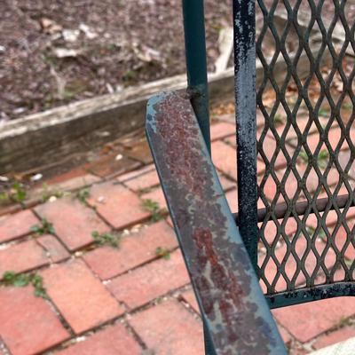 LOT 242O: Vintage Wrought Iron Patio Furniture