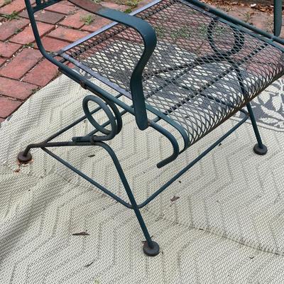 LOT 242O: Vintage Wrought Iron Patio Furniture