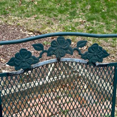 LOT 242O: Vintage Wrought Iron Patio Furniture