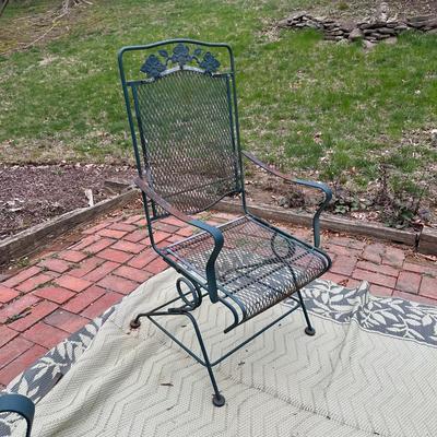 LOT 242O: Vintage Wrought Iron Patio Furniture