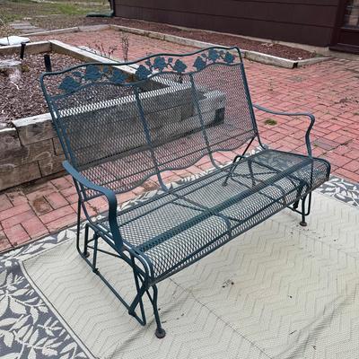LOT 242O: Vintage Wrought Iron Patio Furniture
