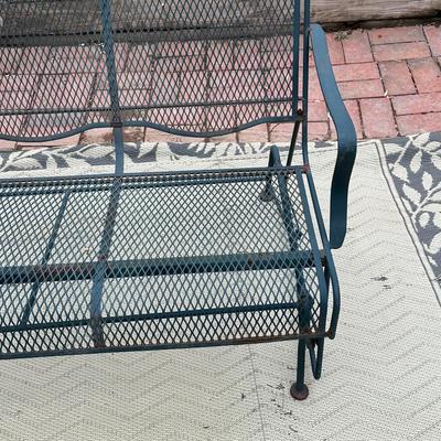 LOT 242O: Vintage Wrought Iron Patio Furniture