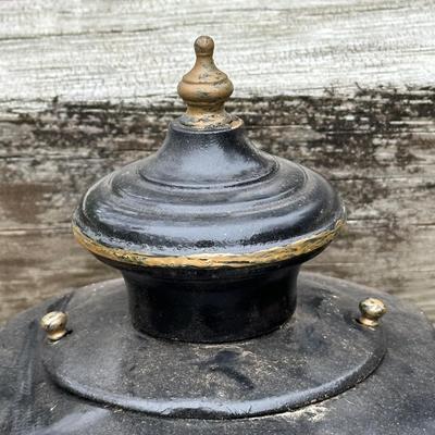 LOT 243G: Pair Of Antique Beveled Glass Carriage Lamps