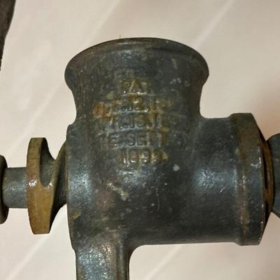LOT 245B: Collection Of Antique Cast Iron Meat Grinders