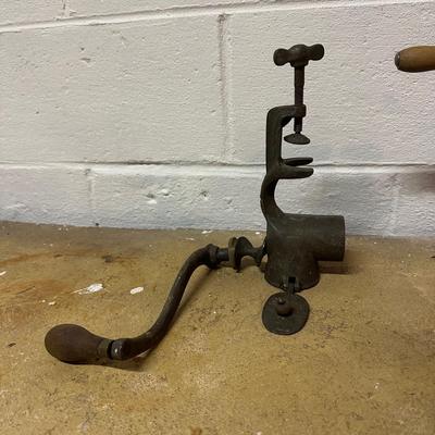 LOT 245B: Collection Of Antique Cast Iron Meat Grinders