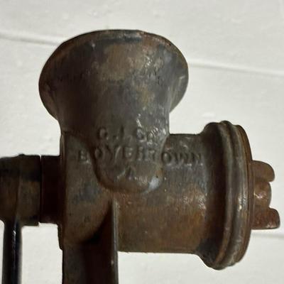 LOT 245B: Collection Of Antique Cast Iron Meat Grinders