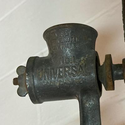 LOT 245B: Collection Of Antique Cast Iron Meat Grinders