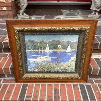 LOT 248L: Claude Monet - “The Basin” Framed Print