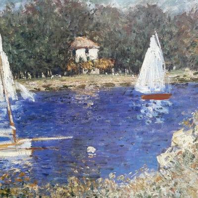 LOT 248L: Claude Monet - “The Basin” Framed Print