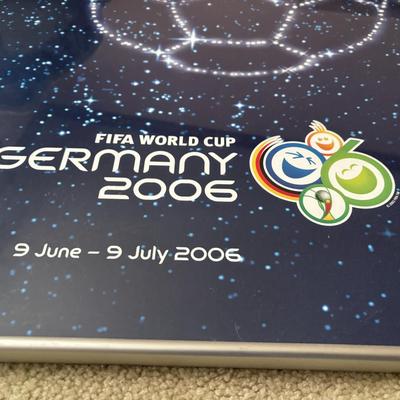 LOT 160L: 2006 FIFA World Cup Germany Soccer Framed Poster
