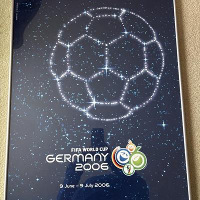 LOT 160L: 2006 FIFA World Cup Germany Soccer Framed Poster