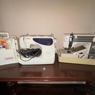 LOT 998DR: Sewing machines and accessories