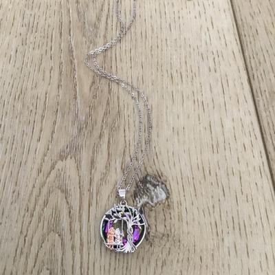 Very cute 925 silver tree of life crystal pendant for sisters