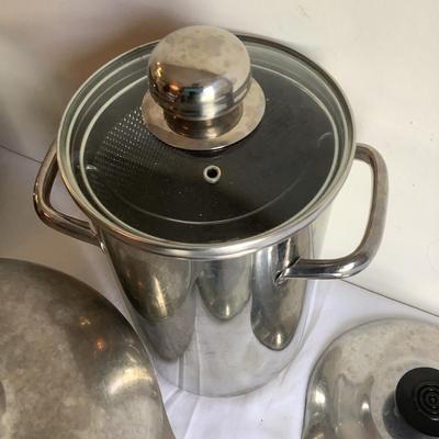 K8055B Lot of Vintage Stainless Steel Cookware