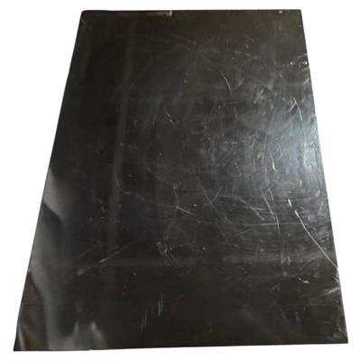 Black and Gold Accent End Table with Pullout Drawer