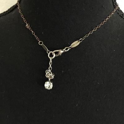 Divine Heart rhinestone necklace