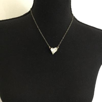 Divine Heart rhinestone necklace