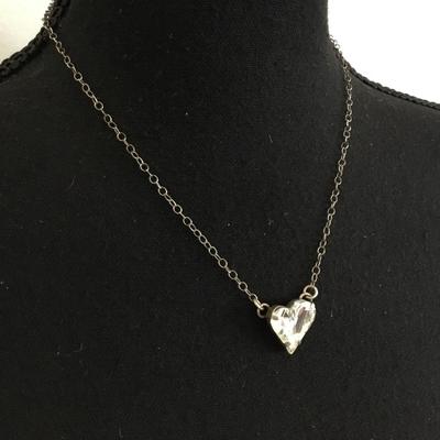 Divine Heart rhinestone necklace