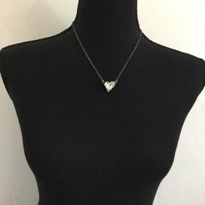 Divine Heart rhinestone necklace