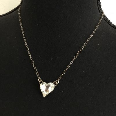 Divine Heart rhinestone necklace