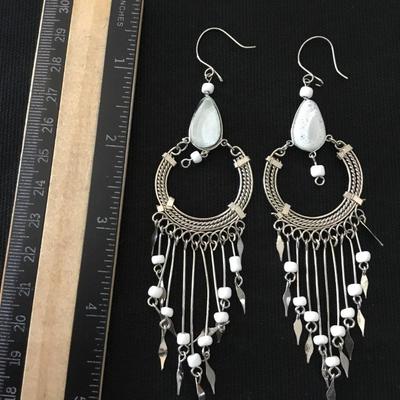 Cute silver tone boHo earrings