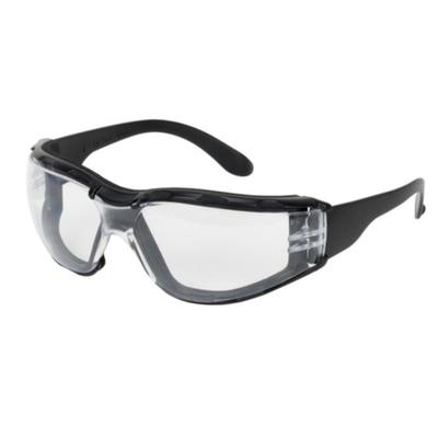 Zenon Z12 Foam Rimless Safety Glasses with Black Temple, Clear Lens, Foam Padding and Anti-Scratch / Anti-Fog Coating