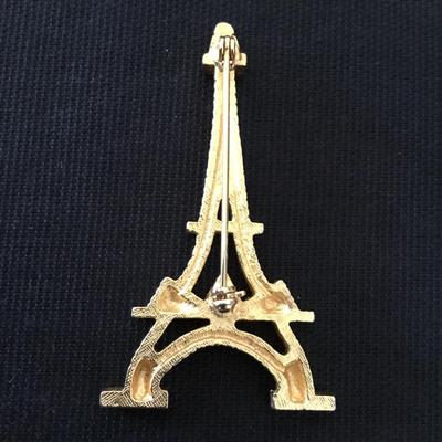 Vintage Eiffel tower gold tone