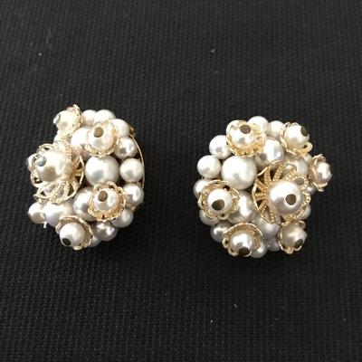 Vintage clip on earrings