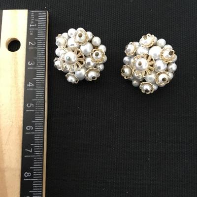 Vintage clip on earrings