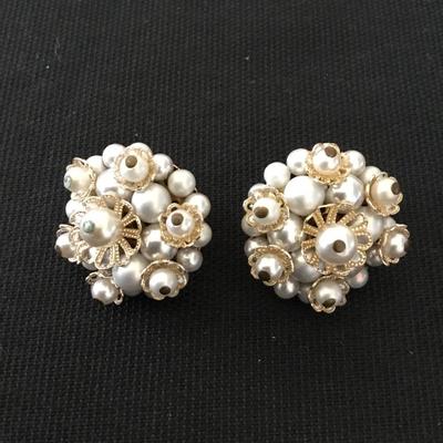 Vintage clip on earrings