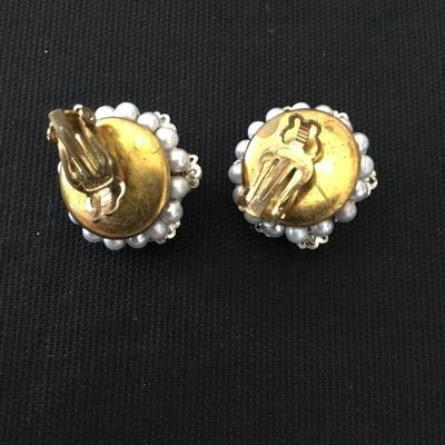 Vintage clip on earrings