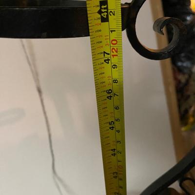 Vintage wrought iron plant stand