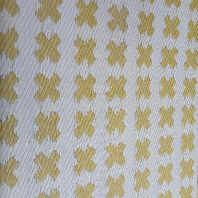 Yellow X designed reversible outdoor area rug 70" x 48"