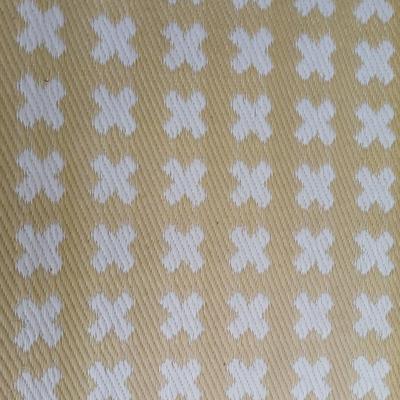 Yellow X designed reversible outdoor area rug 70" x 48"