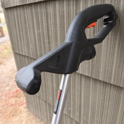 Black & Decker Electric yard tools - weed eater / trimmer with string and a blower with attachments and bag