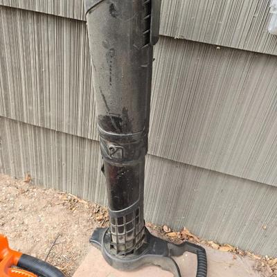 Black & Decker Electric yard tools - weed eater / trimmer with string and a blower with attachments and bag