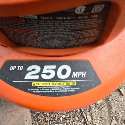 Black & Decker Electric yard tools - weed eater / trimmer with string and a blower with attachments and bag