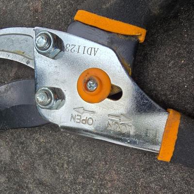 Garden tools - Scott's handheld spreader -Aluminum Garden shovel -Hand fork and Fiskars Pruners and weed tool