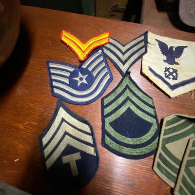 Assorted military patches