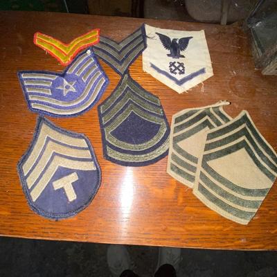 Assorted military patches