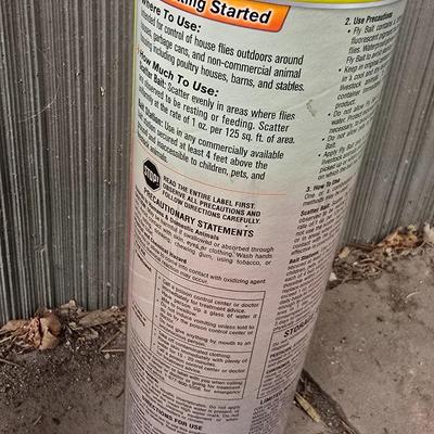 Full to partially full yard and garden chemicals