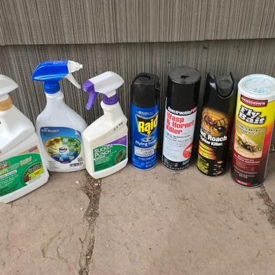 Full to partially full yard and garden chemicals