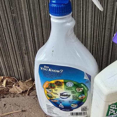 Full to partially full yard and garden chemicals