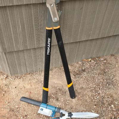 Fiskars PowerGear Steel Lopper Anvil with a new pair of Anvil 23" Hedge shears