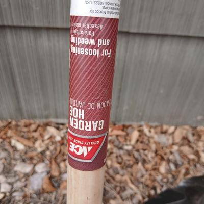 Yard & Garden tools - Ace Hardware Garden Hoe and a nice Truper Shovel