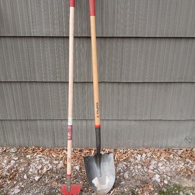Yard & Garden tools - Ace Hardware Garden Hoe and a nice Truper Shovel