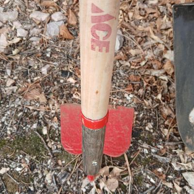 Yard & Garden tools - Ace Hardware Garden Hoe and a nice Truper Shovel